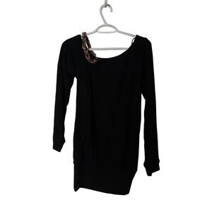 Sky Off The Shoulder Y2K Inspired Chain‎ Shoulder Mini Dress